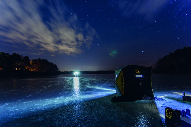 Fishing season never ends for those willing to venture onto the ice.