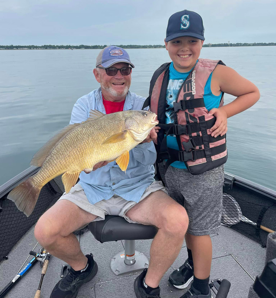 Capt. Ned Librock with Desmond Benimoff