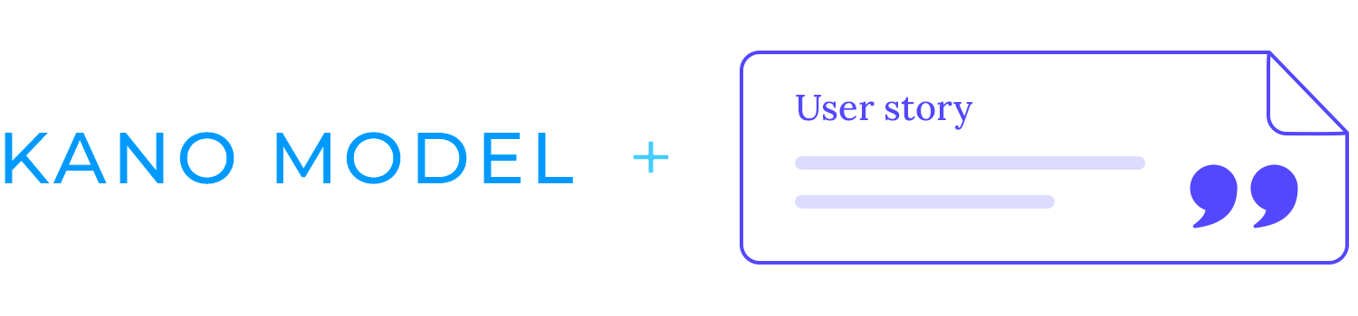 Graphic showing the integration of the Kano Model with user story mapping for prioritizing features within the user journey.