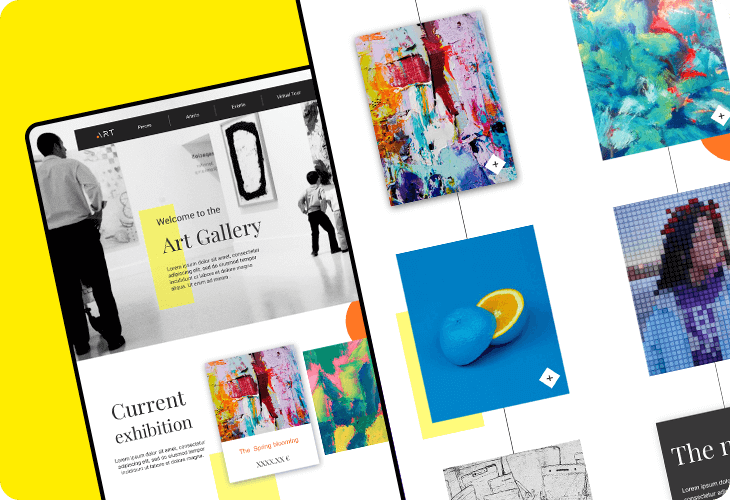 art gallery website template