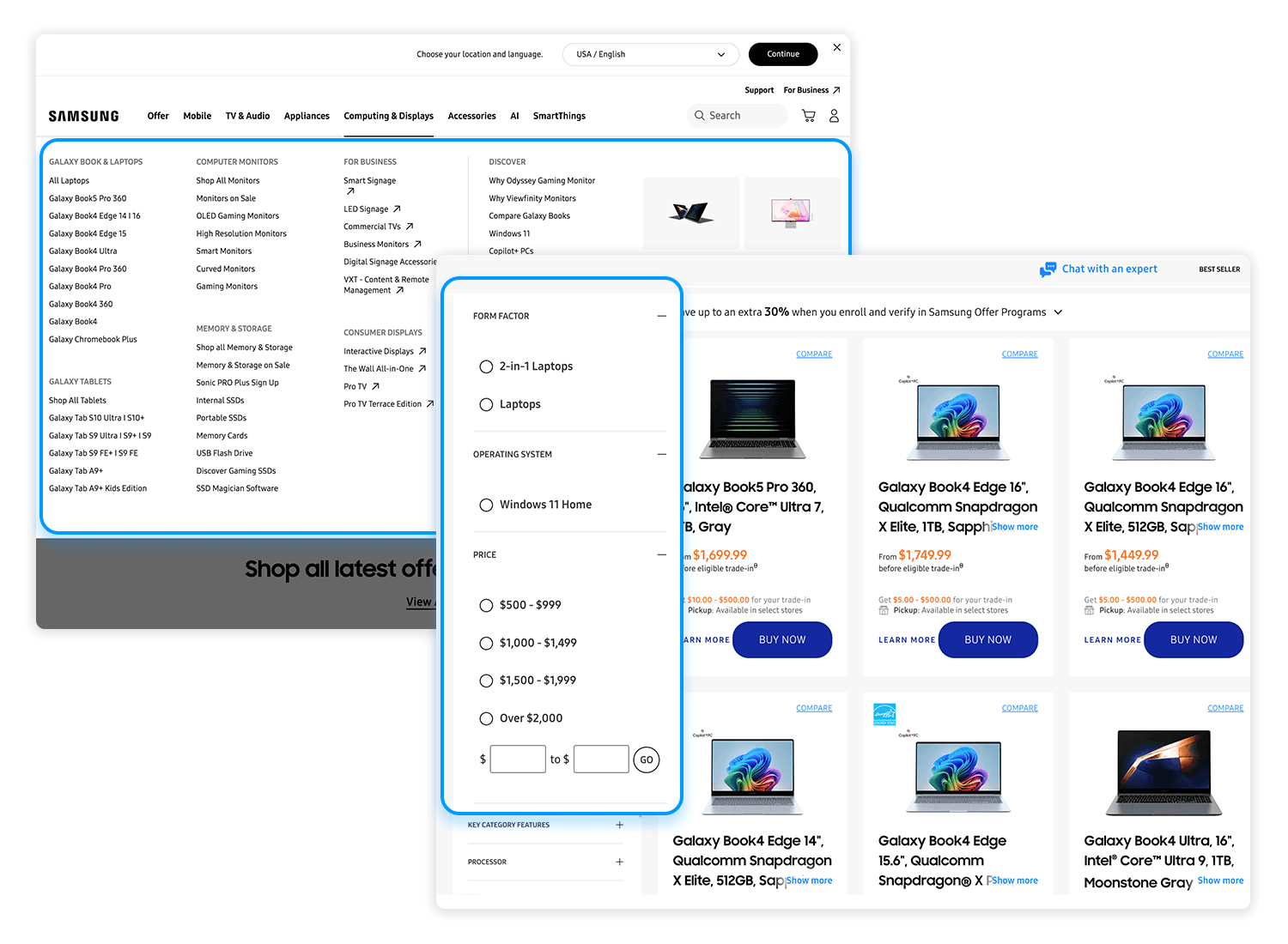 dropdown menu design cognitive effort