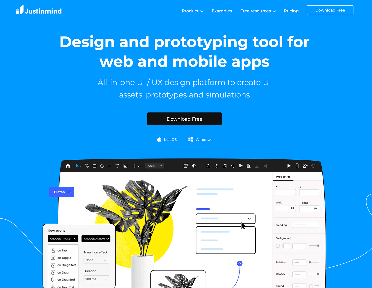 high fidelity wireframes - justinmind