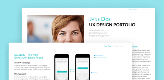 free UX portfolio template