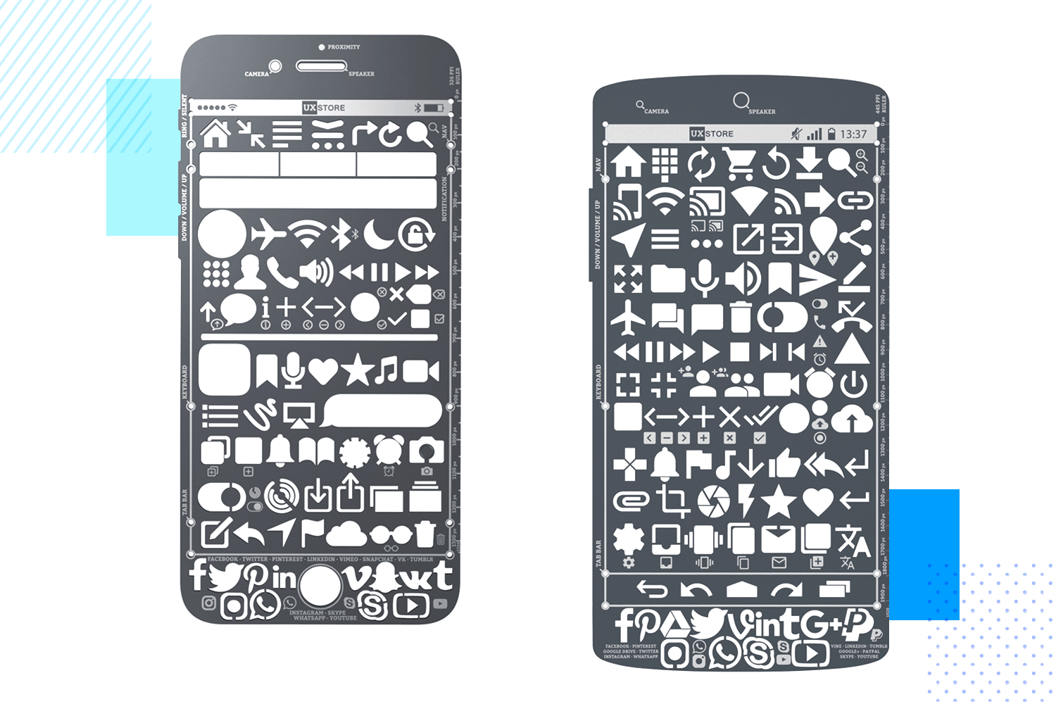 Paper prototyping - stencils are helpful