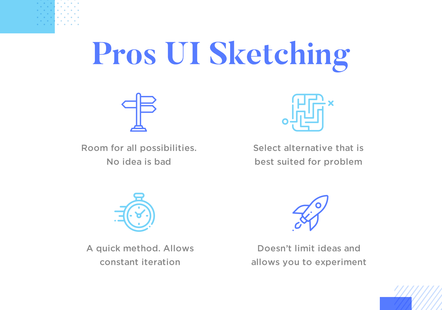 pros of sketching before wireframing