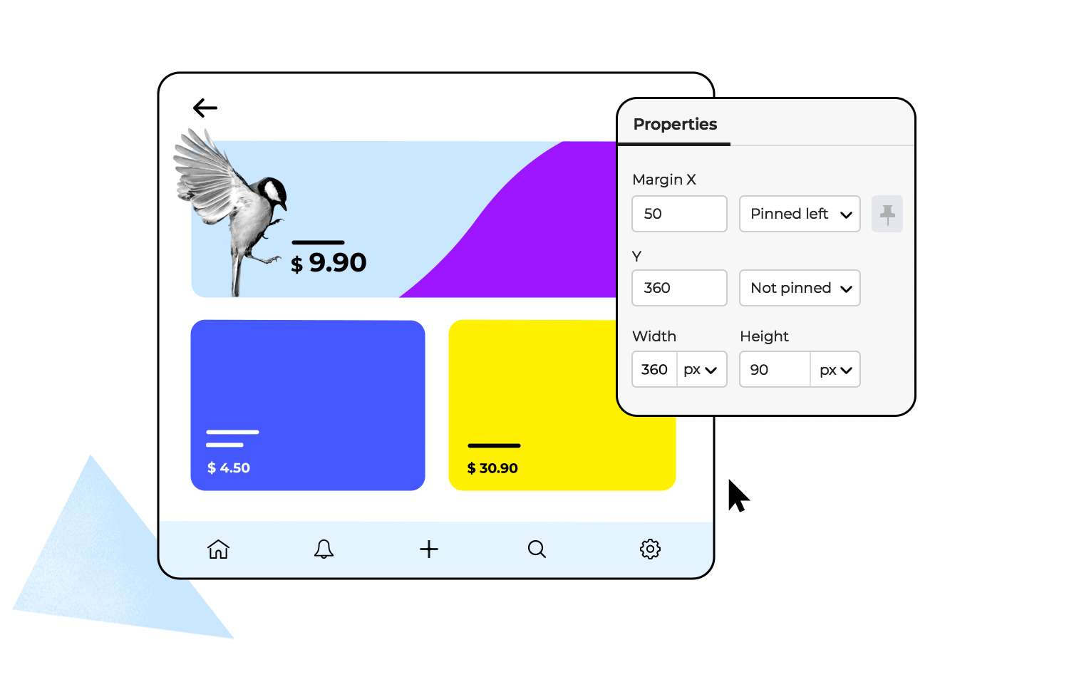 Web design software for creating responsive products