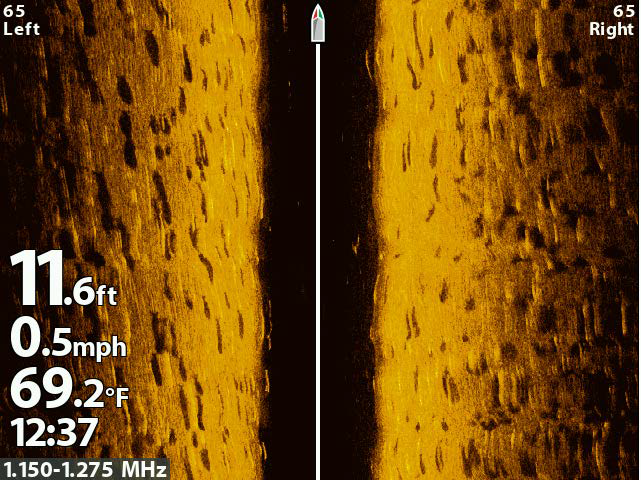 Side Scan Striper Marks