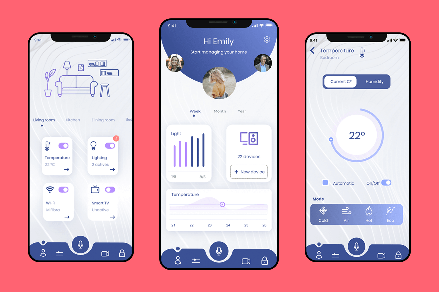 smart home app template justinmind