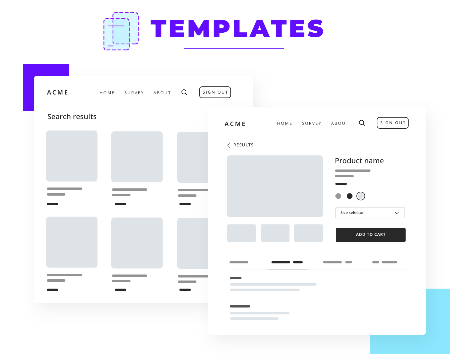 templates in atomic design for ux