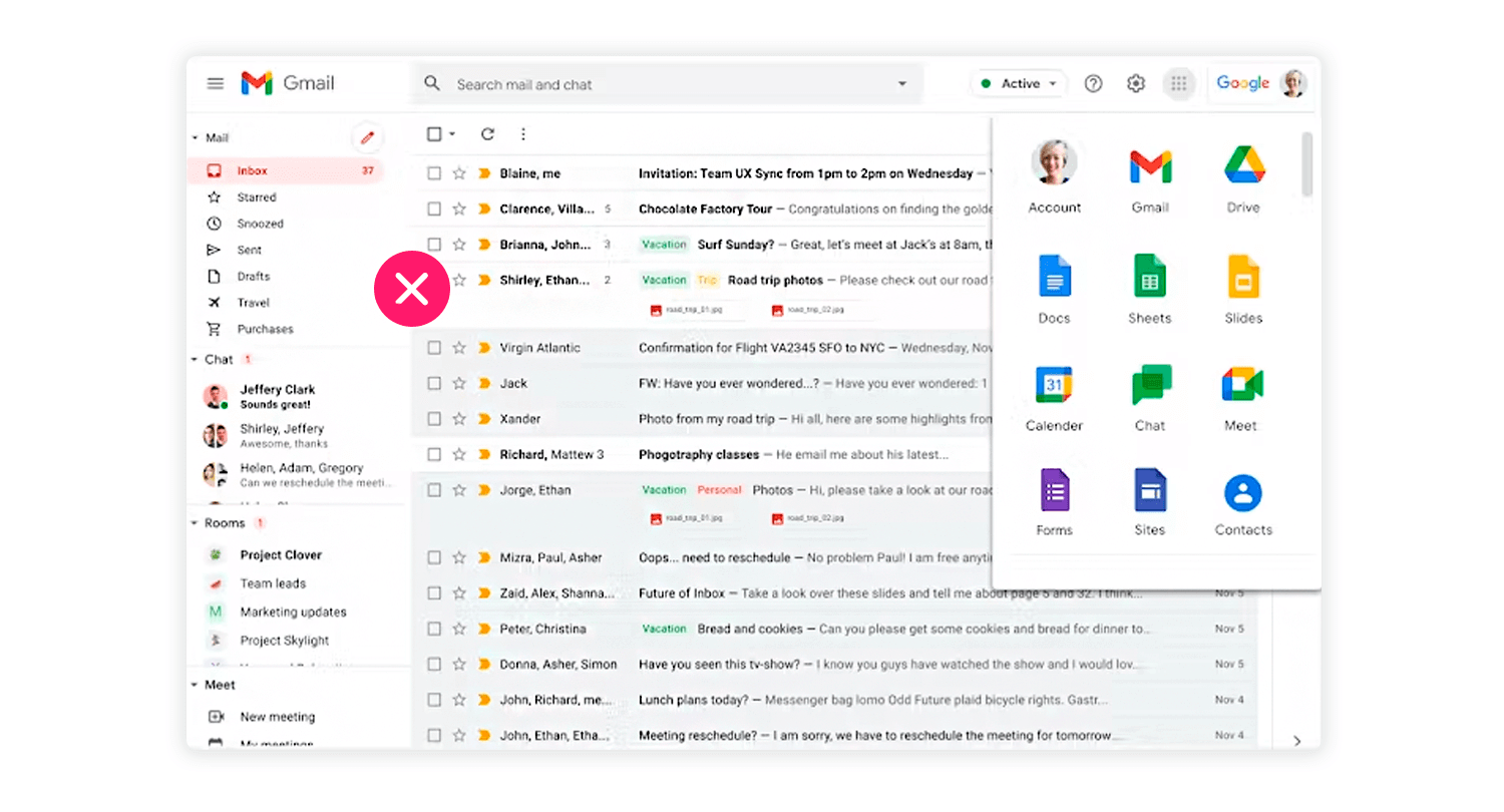 ui design examples gmail