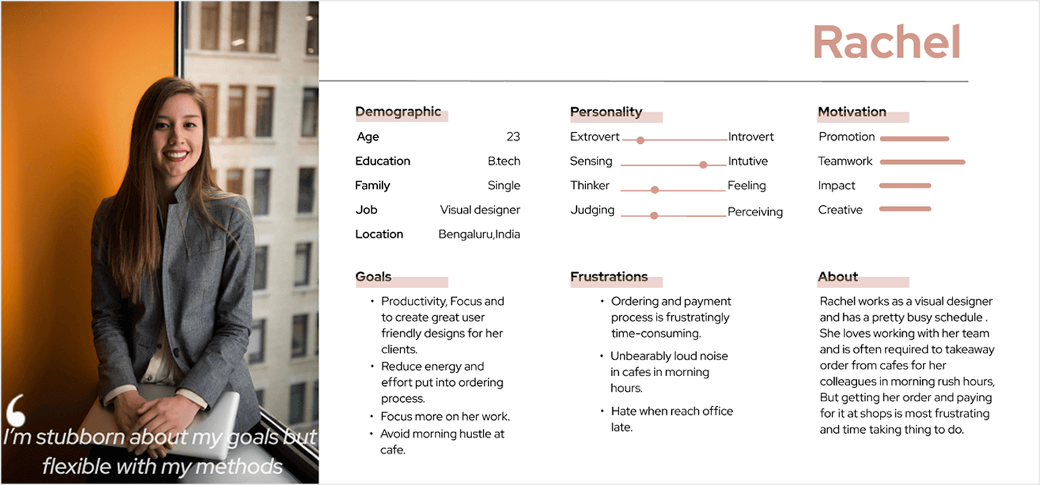 visual designer user persona template